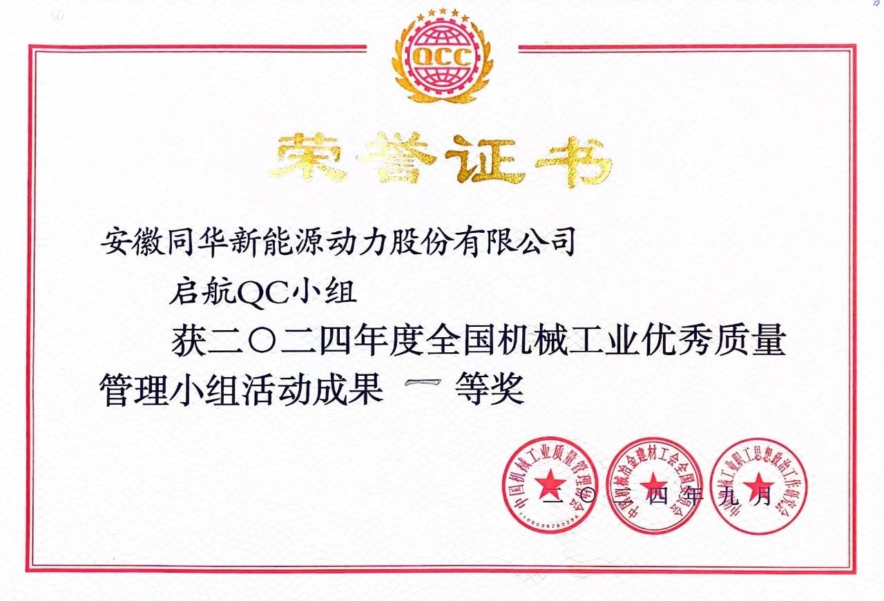 公司兩項(xiàng)質(zhì)量成果榮膺“全國機(jī)械工業(yè)質(zhì)量管理小組成果獎” (4)